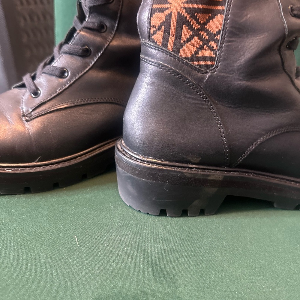 Black Leather Men's Boots